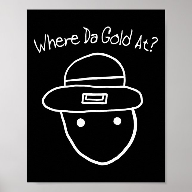 Leprechaun Amateur Sketch Meme Irish St Patr Poster (Framsidan)