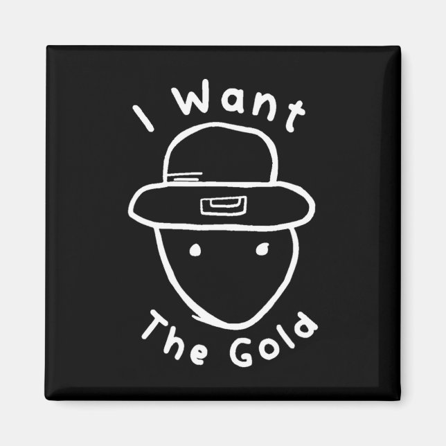 Leprechaun Amateur Sketch Meme St Patricks D Magnet (Framsidan)