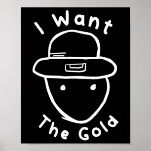 Leprechaun Amateur Sketch Meme St Patricks D Poster