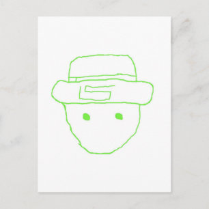 Leprechaun Amateur Sketch Vykort