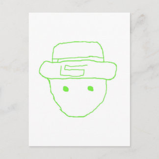 Leprechaun Amateur Sketch Vykort