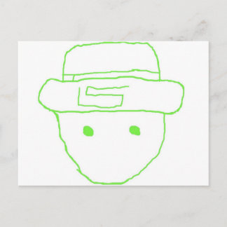 Leprechaun Amateur Sketch Vykort