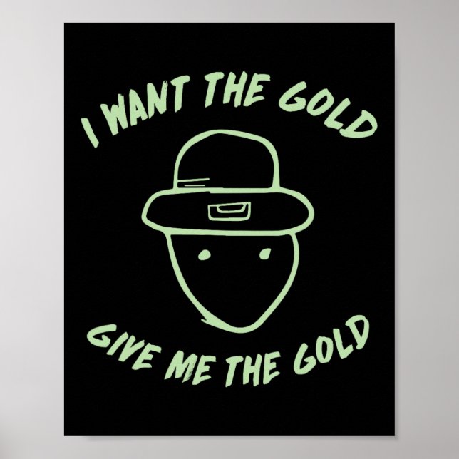 Leprechaun Amatör Sketch Meme Irländsk Rolig St Pa Poster (Framsidan)