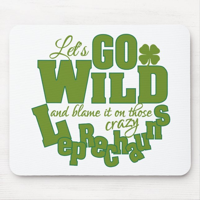 Leprechaun anpassningsbar mousepad musmatta (Framsidan)