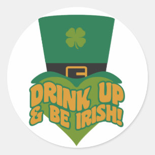 Leprechaun-anpassningsbar Runt Klistermärke
