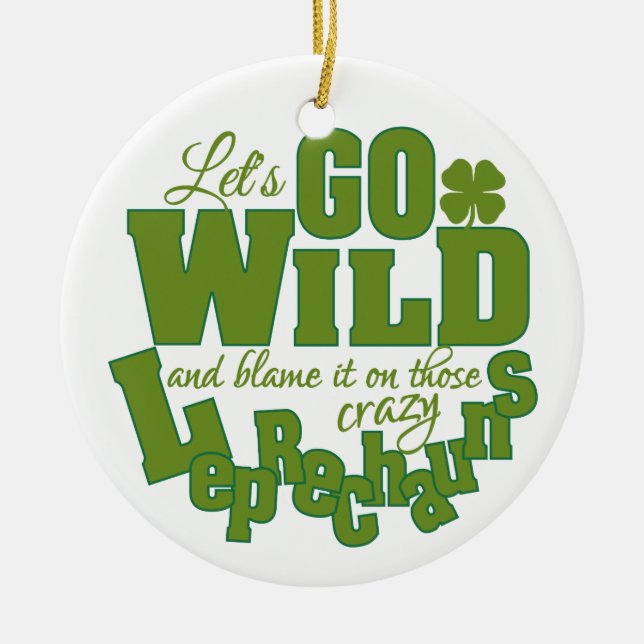 Leprechaun-anpassningsbarnas ornament (Framsidan)