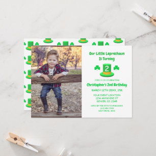 Leprechaun Birthday Inbjudningar