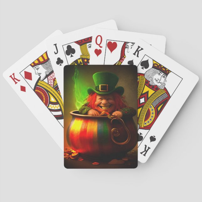 Leprechaun Casinokort (Baksidan)