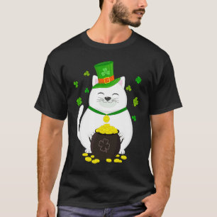Leprechaun Cat St patricks day Graphic T Shirt