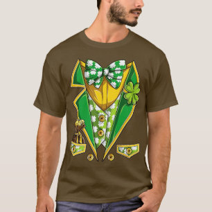 Leprechaun Costume Boys Kids Manar St patricks day T Shirt