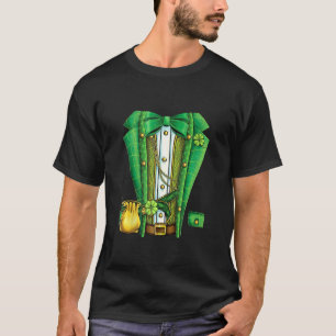 Leprechaun Costume Kostym Tuxedo St Patr T Shirt