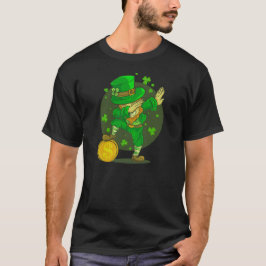 Leprechaun Dabbing Funny Irish St patrick's day T Shirt