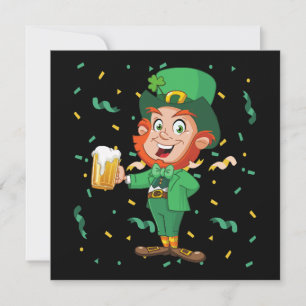 Leprechaun dricker Beer St. Patrick's Day