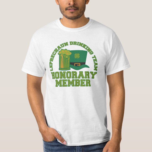 Leprechaun Drinking Team shirt - välj stil T (Framsida)