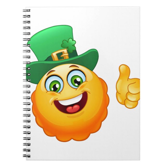 leprechaun emoji anteckningsbok (Framsidan)