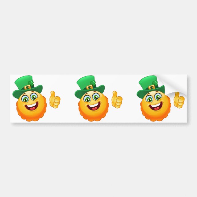leprechaun emoji bildekal (Framsidan)