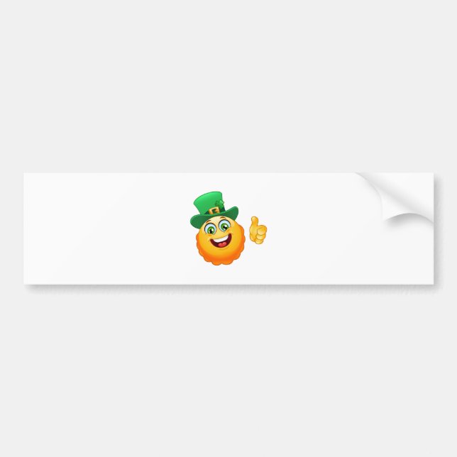 leprechaun emoji bildekal (Framsidan)