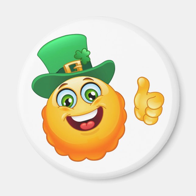 leprechaun emoji magnet (Framsidan)