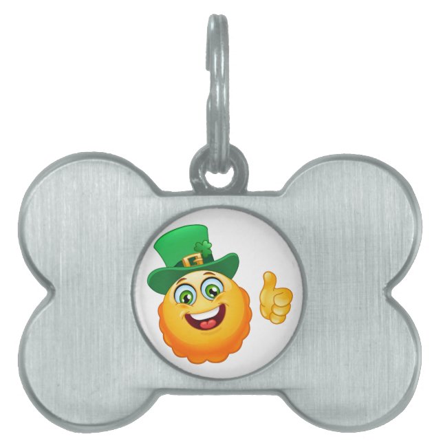leprechaun emoji namnbricka husdjur (Framsidan)