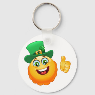 leprechaun emoji nyckelring