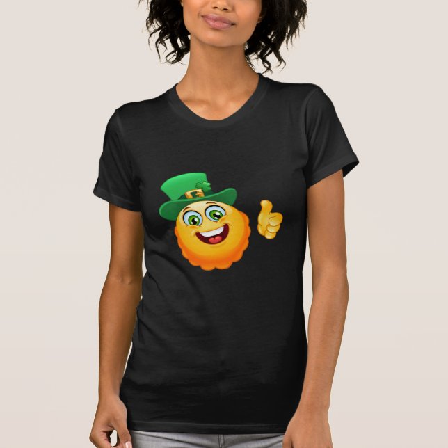 leprechaun emoji tee shirt (Framsida)