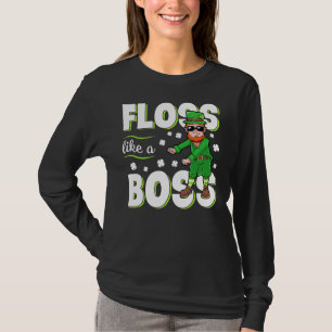Leprechaun-fall som ett Chef St patricks day Boys T Shirt