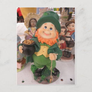 Leprechaun Figurine Vykort