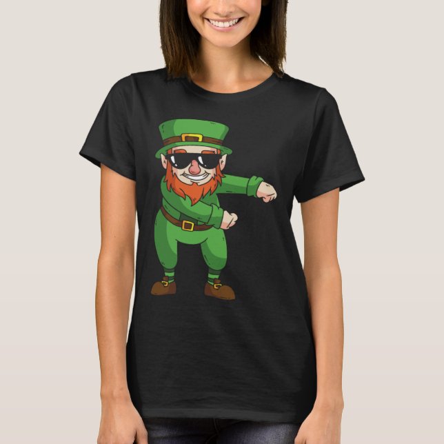 Leprechaun Floss Dance  St Patrick Day T Shirt (Framsida)