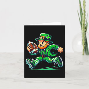 Leprechaun Football St patricks day Player Boys Me Kort