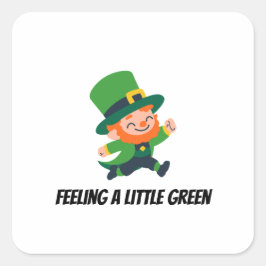 Leprechaun Fyrkantigt Klistermärke