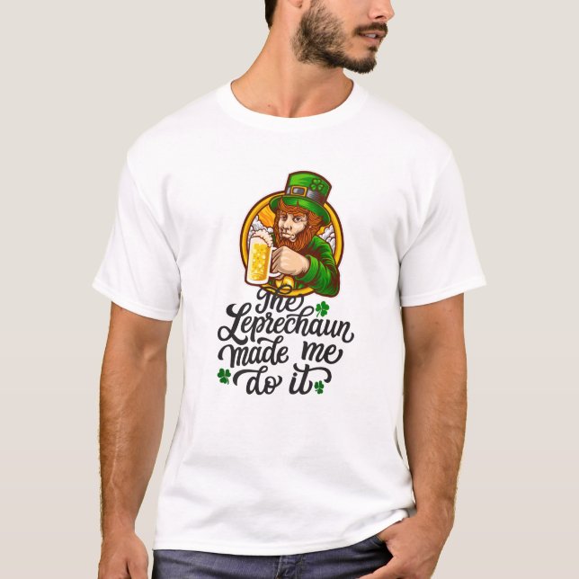 Leprechaun gjorde det t shirt (Framsida)