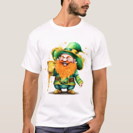 Leprechaun gnome tur guld lustig Patrick dag T Shirt