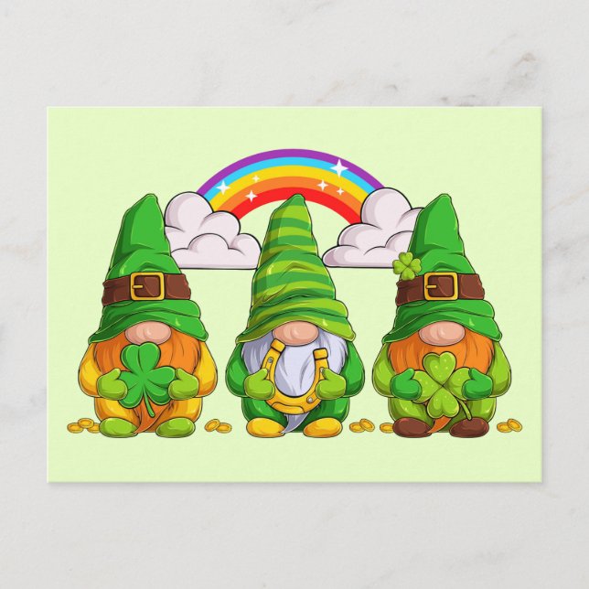 Leprechaun Gnomes Vykort (Framsida)