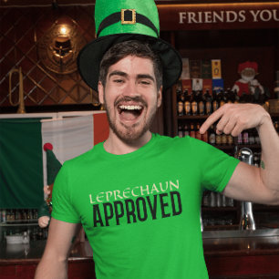 Leprechaun-godkänd transport t shirt