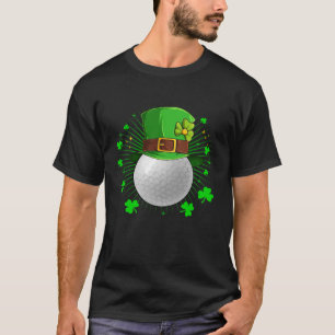 Leprechaun Golf Boll St patricks day Shamrock Boys T Shirt