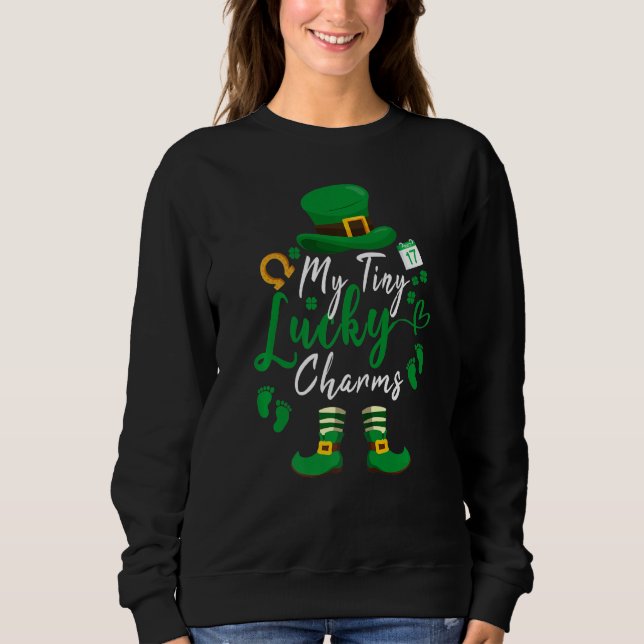 Leprechaun Gravid St patrick's day 22 Min lilla L T Shirt (Framsida)