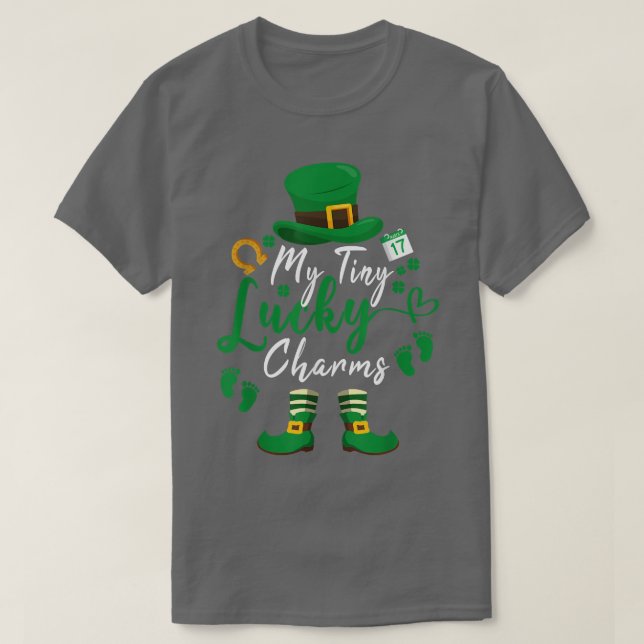 Leprechaun Gravid St patrick's day 22 Min lilla L T Shirt (Design framsida)