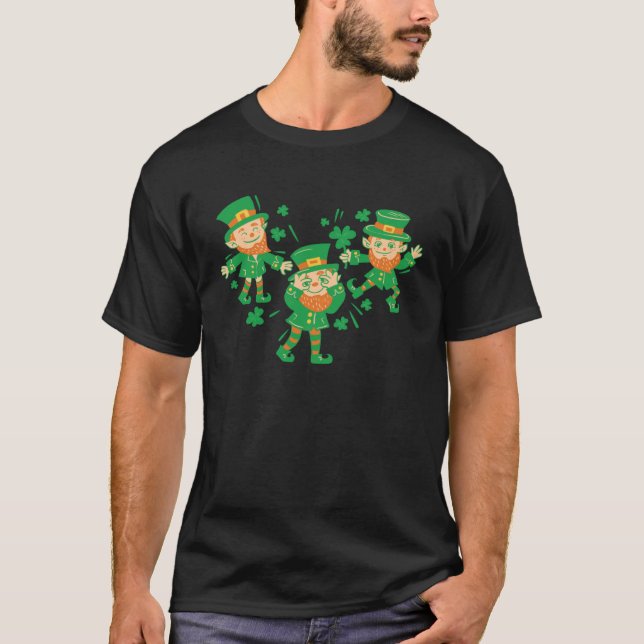 Leprechaun Griddy Dance Saint patrick's day T Shirt (Framsida)