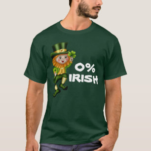 Leprechaun guld 0% Irländska roliga St patty T Shirt