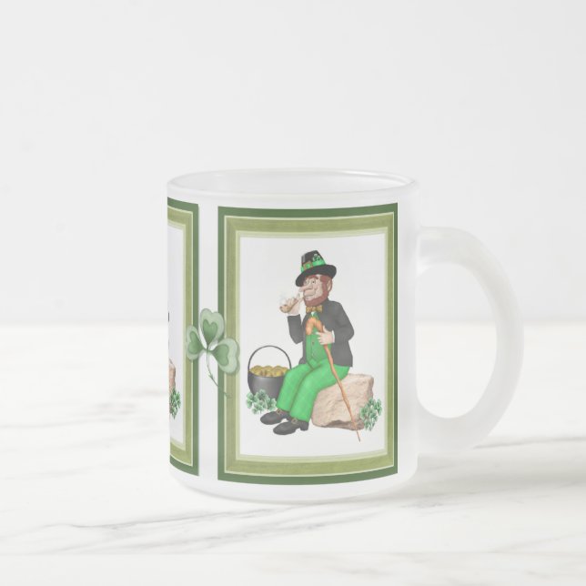 Leprechaun Guld Frostad Glasmugg (Höger)