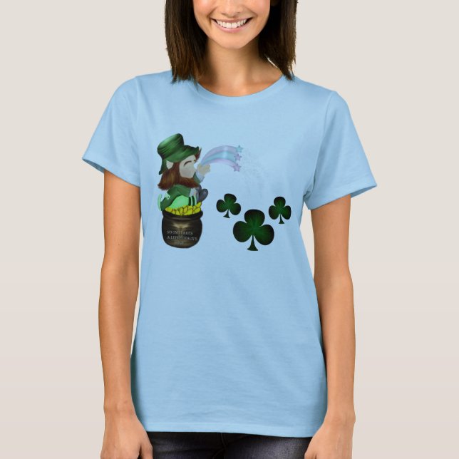 Leprechaun Guld T-Shirt (Framsida)