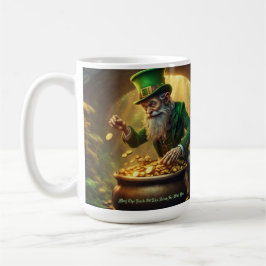 Leprechaun Hälsning Kaffemugg