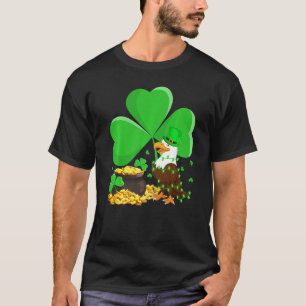 Leprechaun Hat Shamrock Löv Eagle Bird St Patrick T Shirt