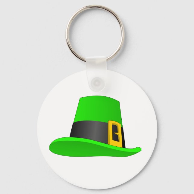Leprechaun-hatt med låsbeslag nyckelring (Framsida)