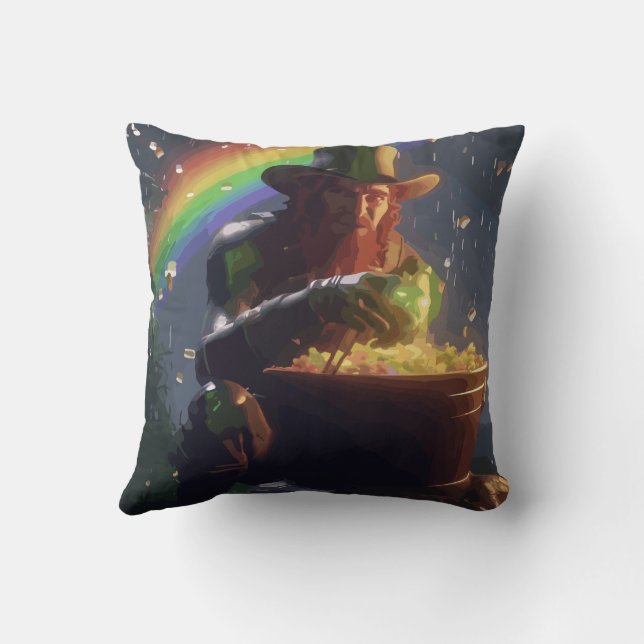 Leprechaun Hideaway Kudde (Baksida)