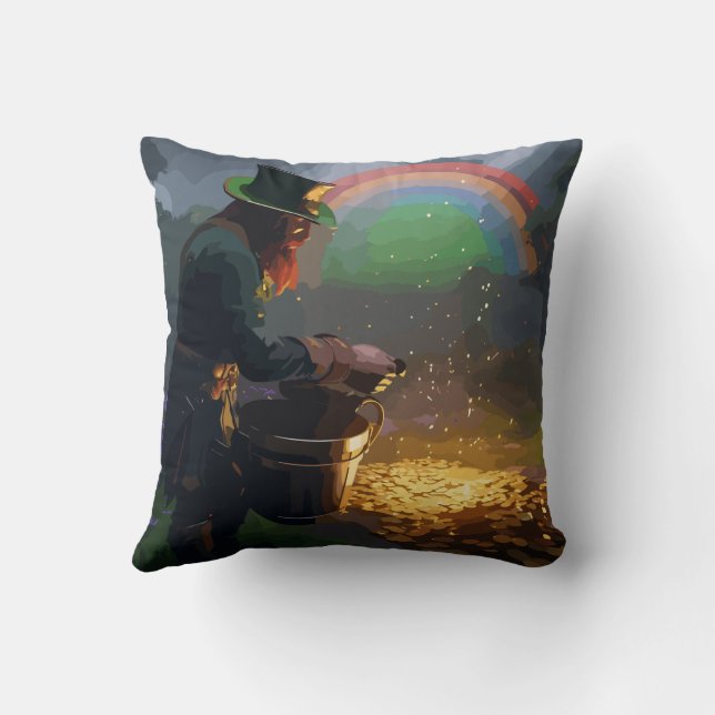 Leprechaun Hideaway Kudde (Baksida)