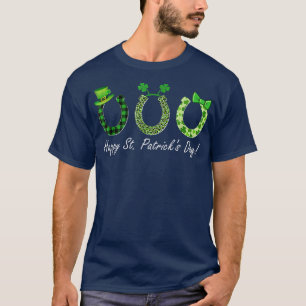 Leprechaun Horse Riding Animal Lover Farmer St Pat T Shirt