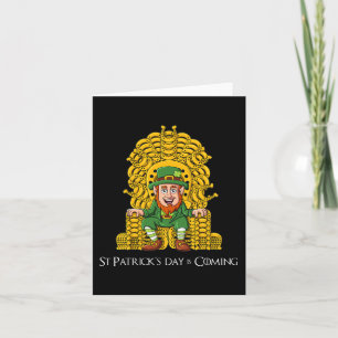 Leprechaun Horse Shoe Throne St patricks day Boys Kort