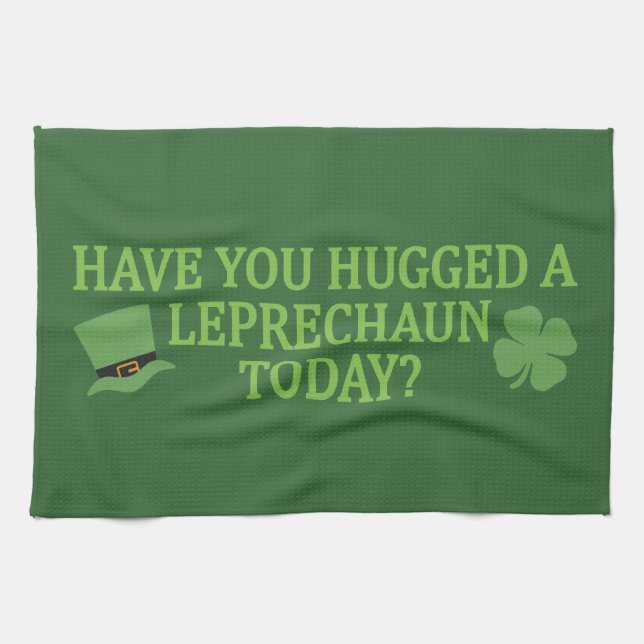 Leprechaun Hug kökshandduk (Horisontell)