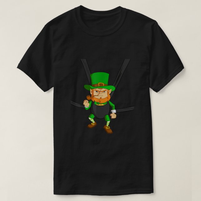 leprechaun i baby bärarskjorta t shirt (Design framsida)